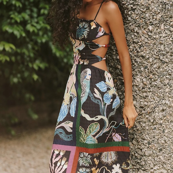Anthropologie Dresses & Skirts - Celandine x Sarah Gordon Cutout Midi Dress